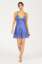 Hailey Love Bust-Support Silk Chemise
