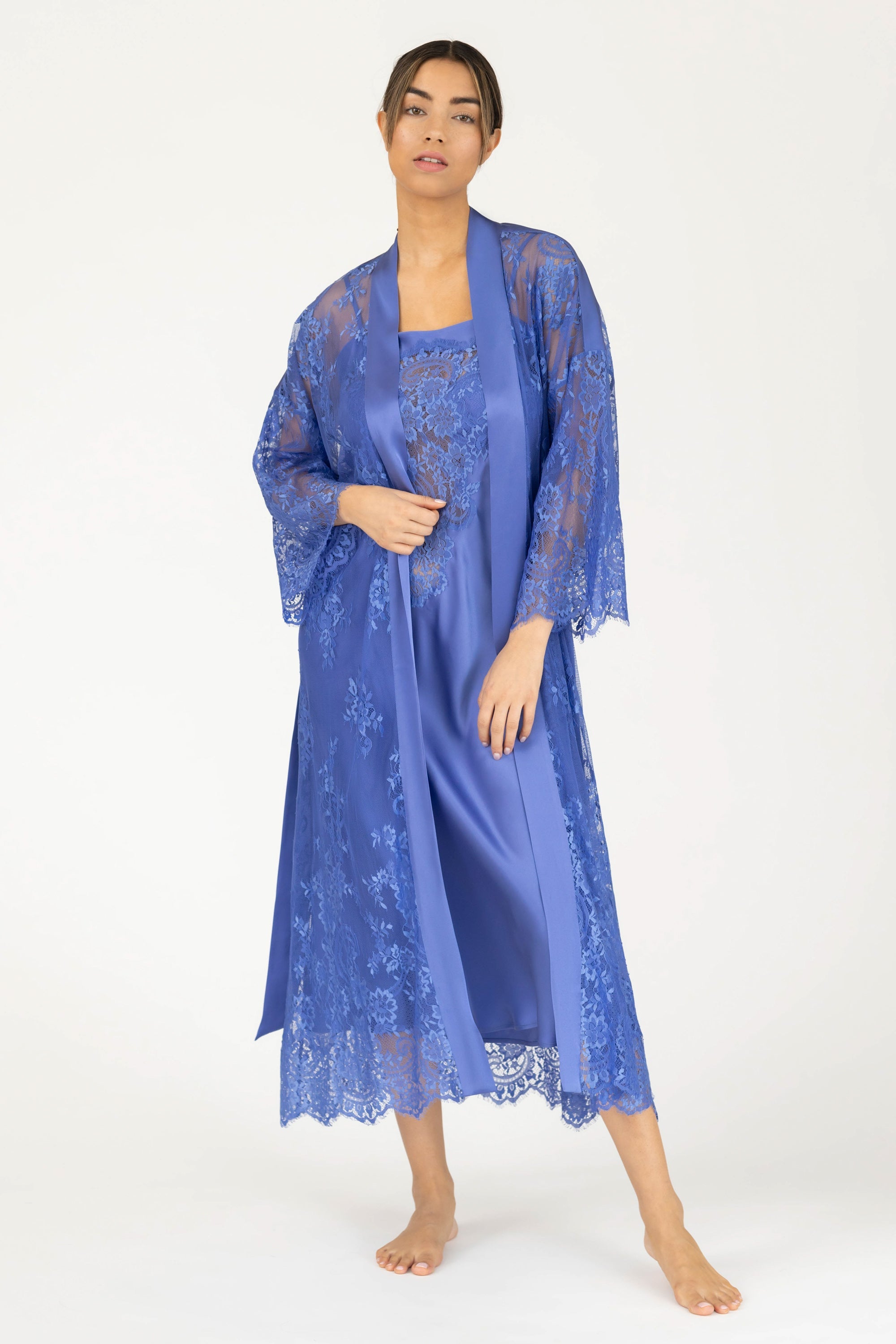 Hailey Love Long Lace Robe