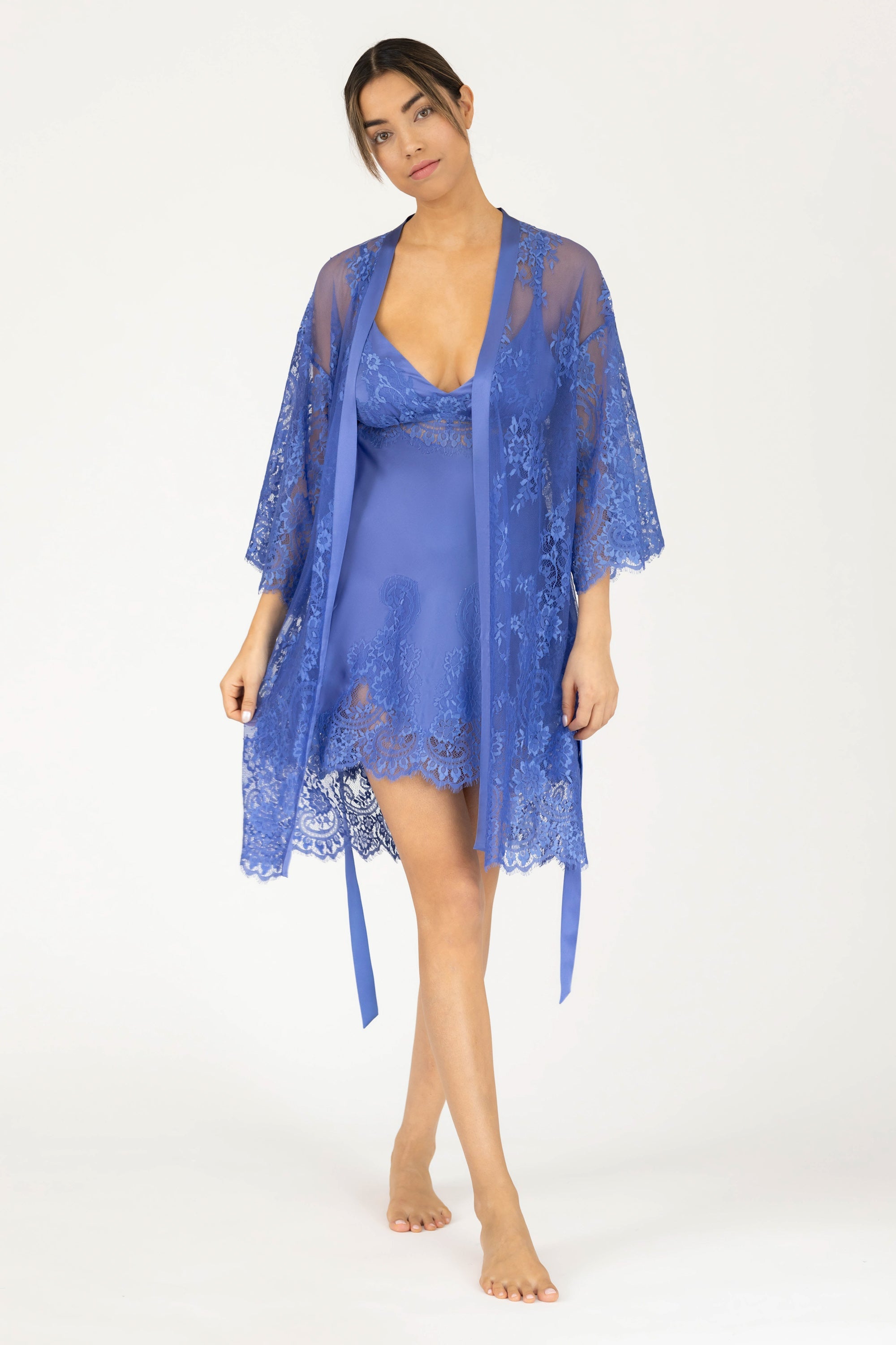 Hailey Love Short Lace Robe