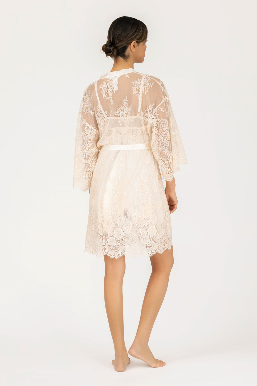 Hailey Love Short Lace Robe