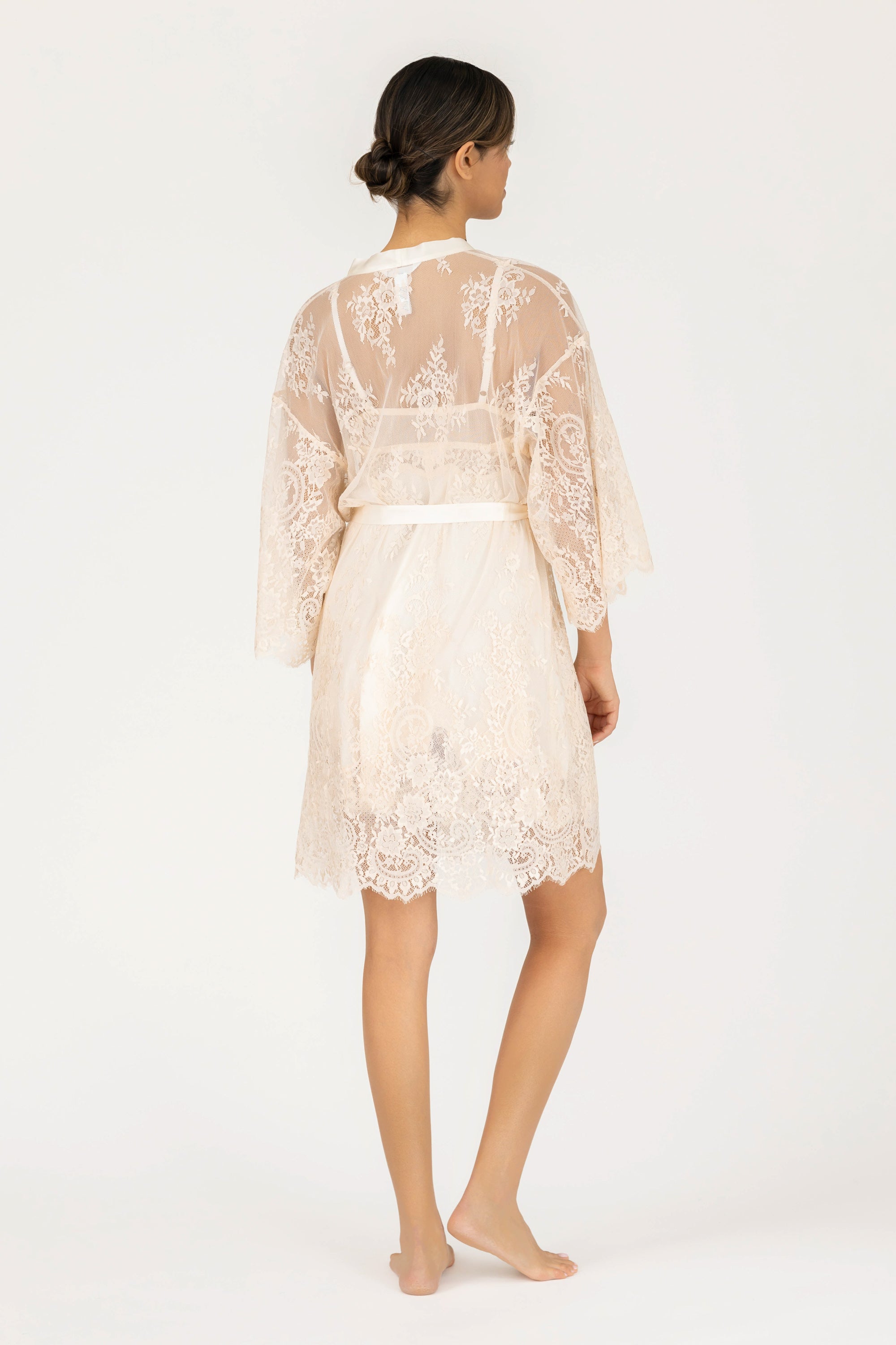 Hailey Love Short Lace Robe
