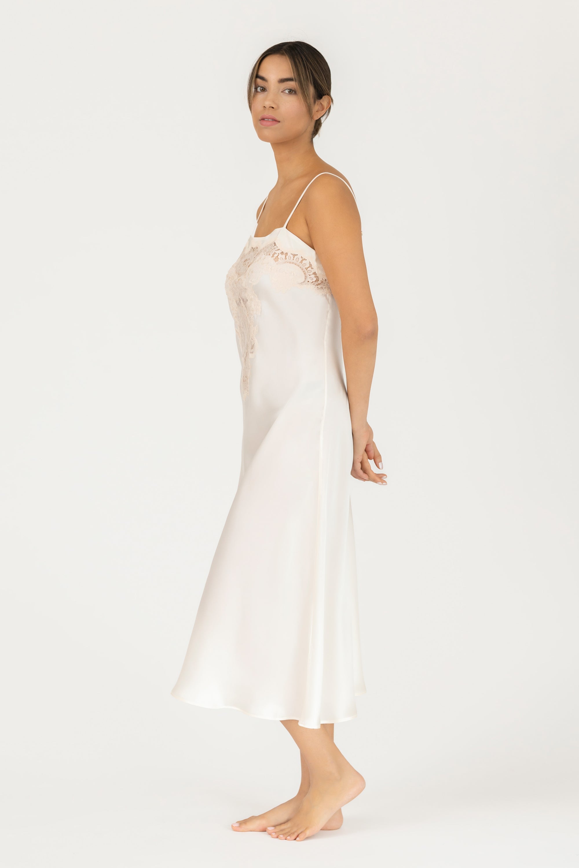 Hailey Love Vintage Long Silk Gown