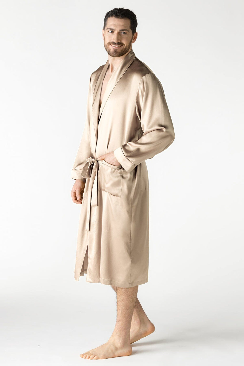 NK IMODE Men Silk Robe