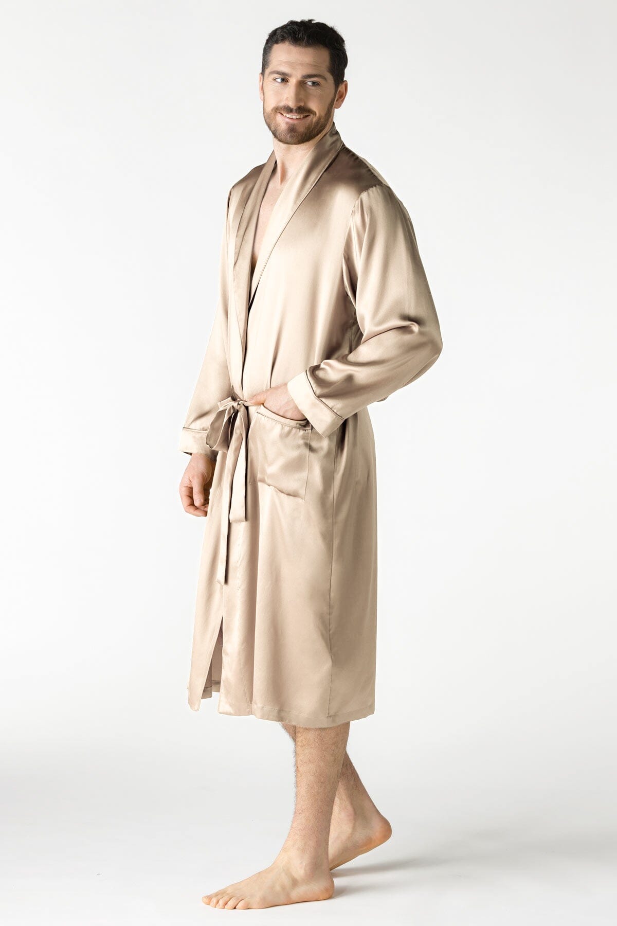 NK IMODE Men Silk Robe
