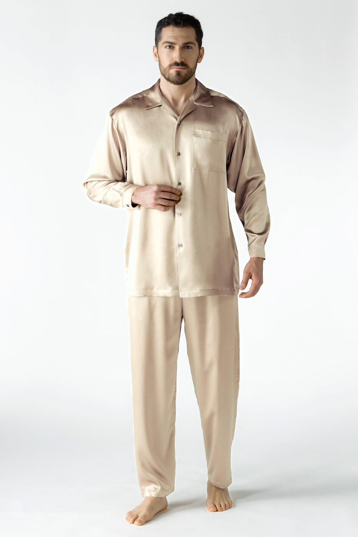 NK IMODE Men Silk Shirt