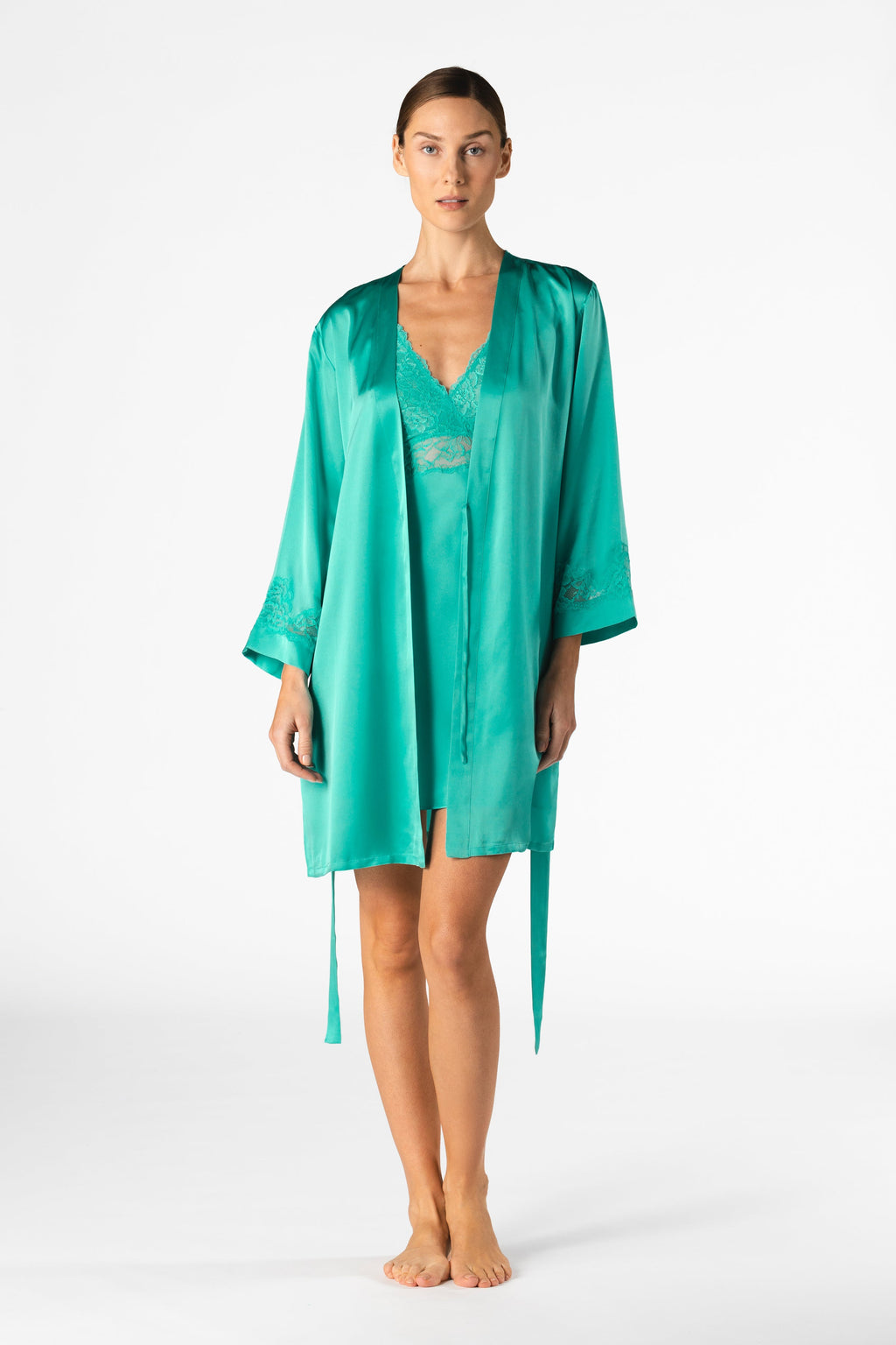 Morgan Iconic Bust-Support Silk Chemise