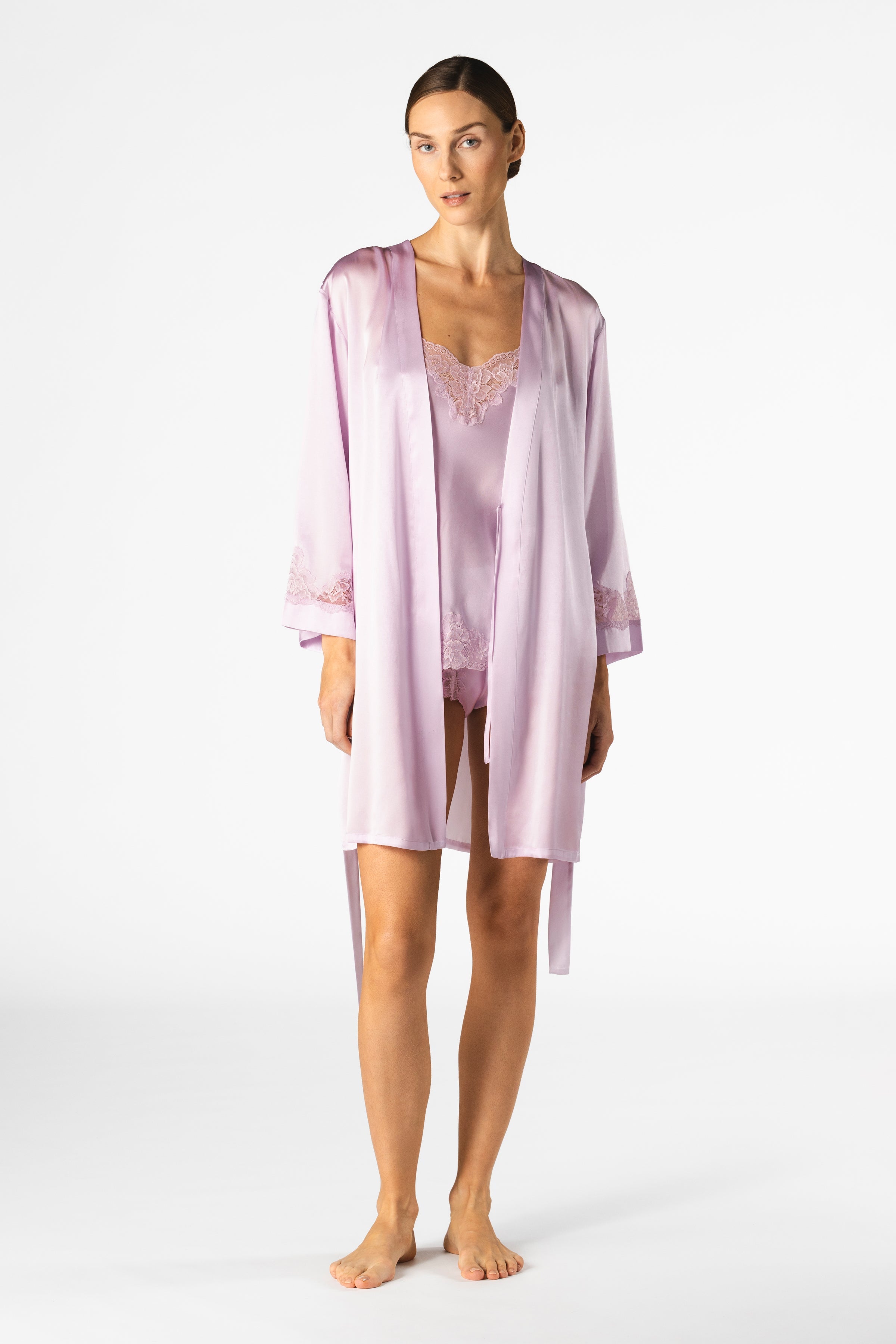 Morgan Lace Spaghetti Silk Camisole
