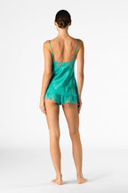 Morgan Lace Spaghetti Silk Camisole