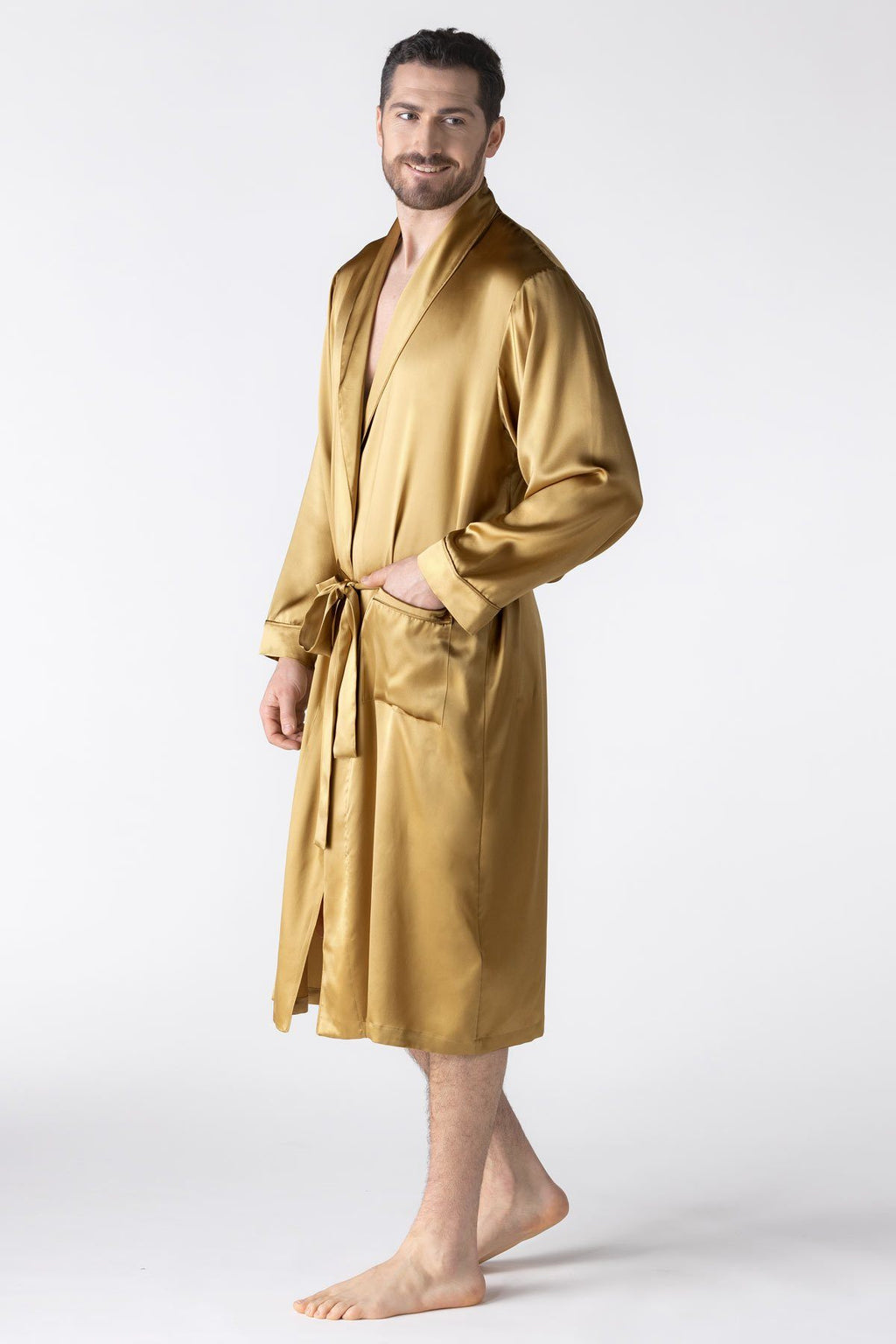 NK IMODE Men Silk Robe