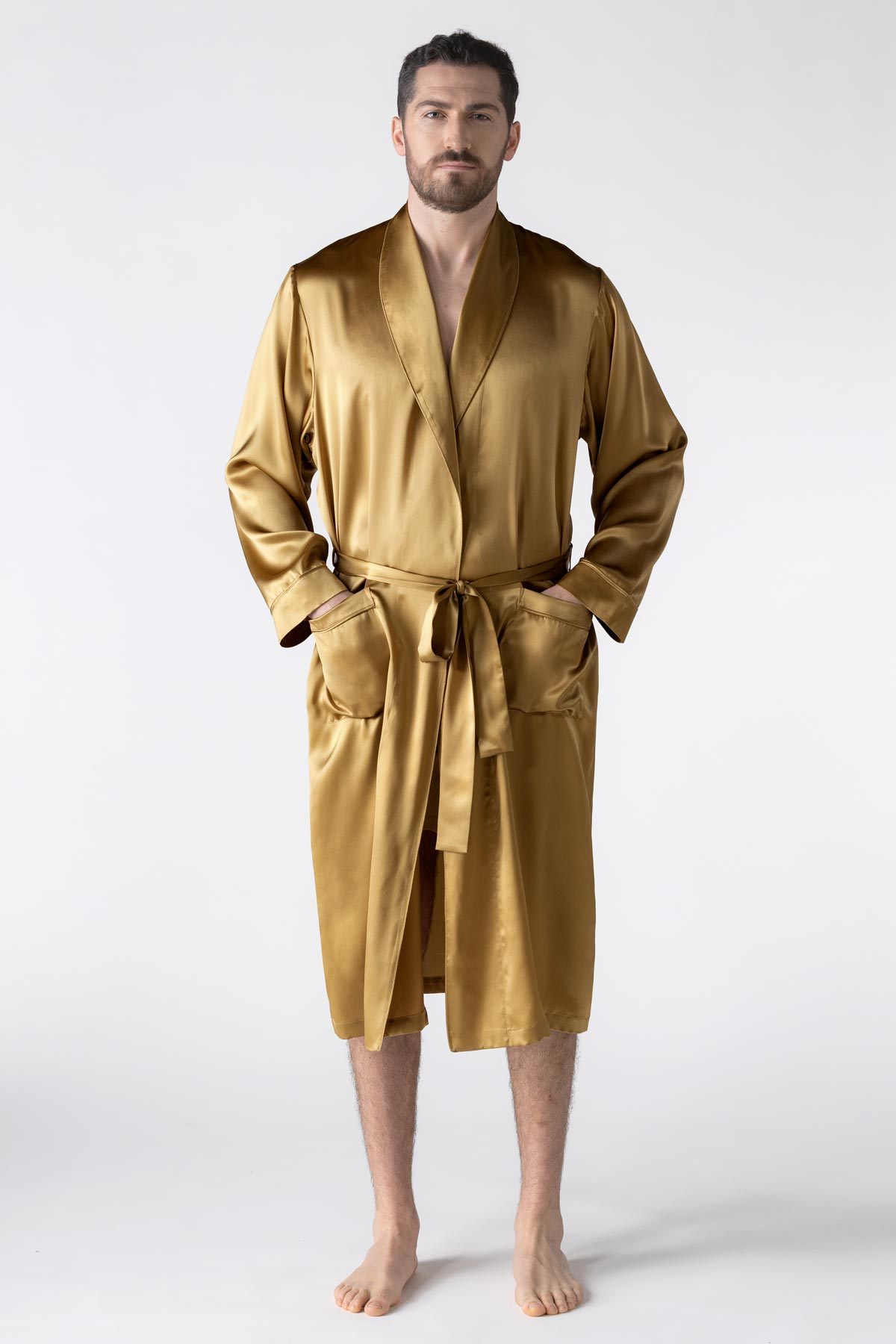 NK IMODE Men Silk Robe