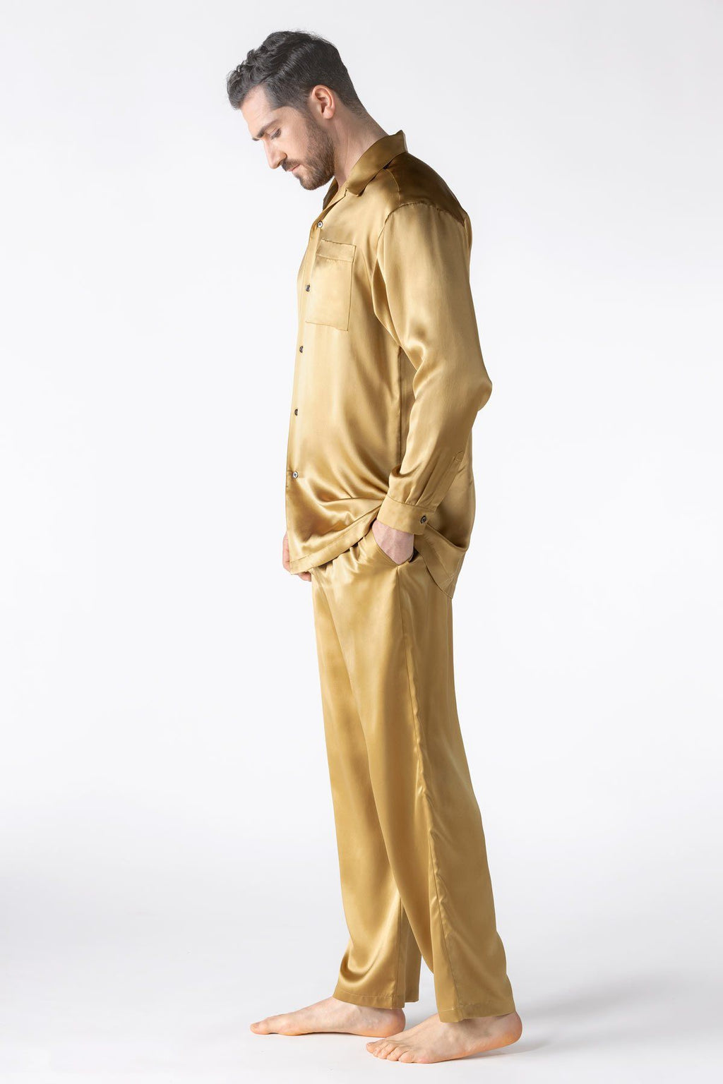 NK IMODE Men Silk Shirt