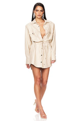 Off Duty Shirt Dress