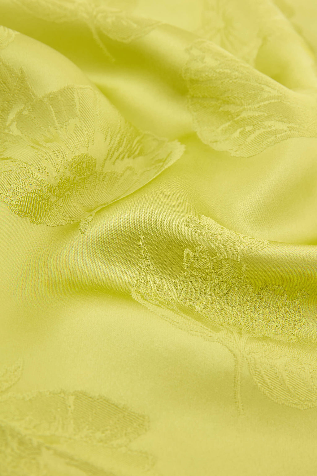 Bianca Ludovica Green Floral Pajamas in Silk Jacquard