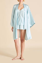 Etta Powder Blue Camisole Set in Silk Satin