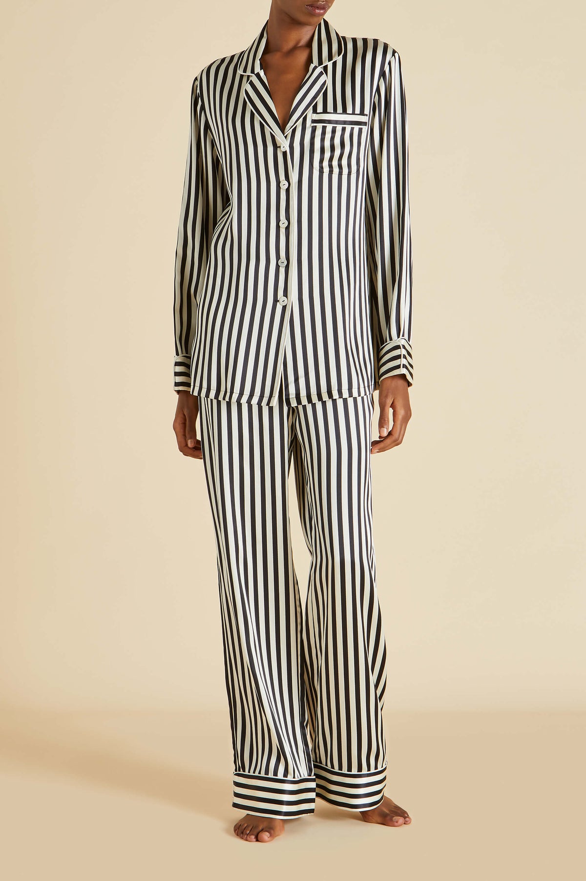 Lila Nika Pajamas in Silk Satin