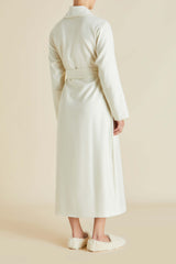 Logan Aspen Ivory Robe in Cashmere