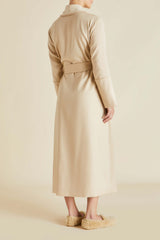 Logan Muscat Beige Robe in Cashmere
