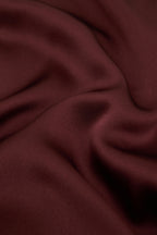Tilda Bordeaux Burgundy Pajamas in Silk Satin