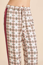 Tilda Cipriani Ivory Geometric Pajamas in Silk Twill