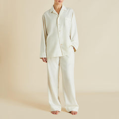 Vanderbilt Aspen Ivory Pajamas in Cashmere