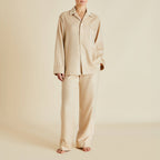Vanderbilt Muscat Beige Pajamas in Cashmere