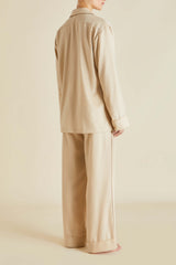 Vanderbilt Muscat Beige Pajamas in Cashmere
