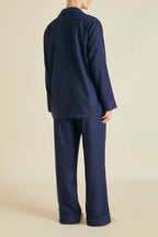 Vanderbilt Osaka Navy Pajamas in Cashmere
