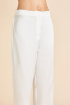 Bacall Ivory Pajamas in Silk Satin
