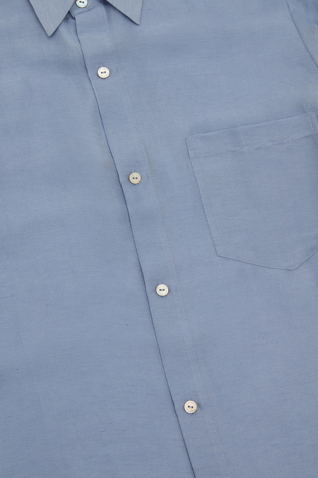 Kick Fog Blue Pajamas in Linen-Silk