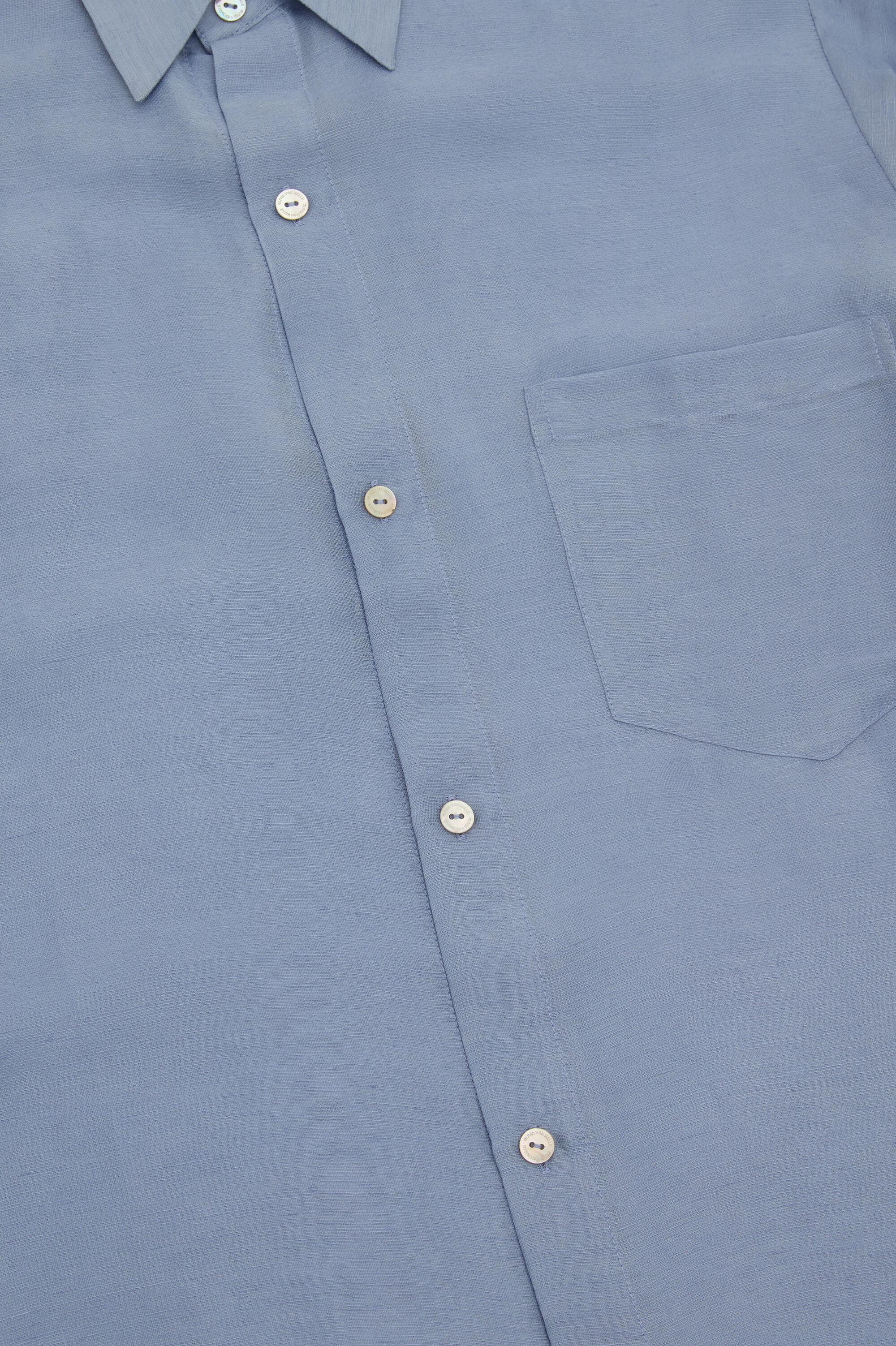 Kick Fog Blue Pajamas in Linen-Silk