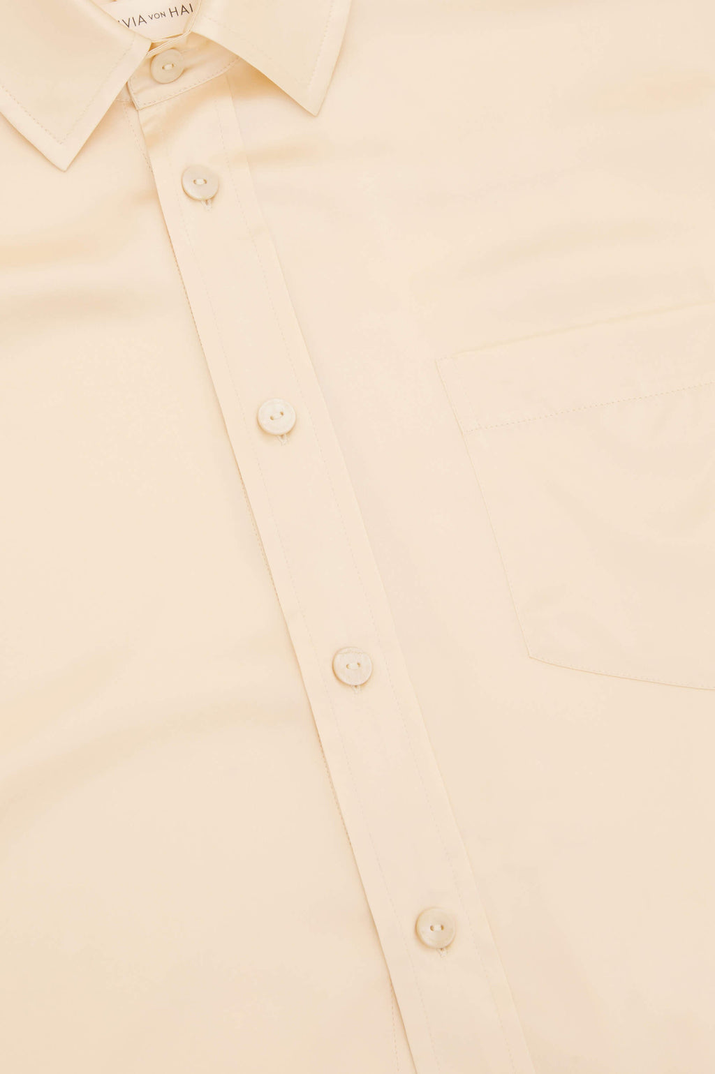 Lita Bone Cream Pajamas in Silk Satin