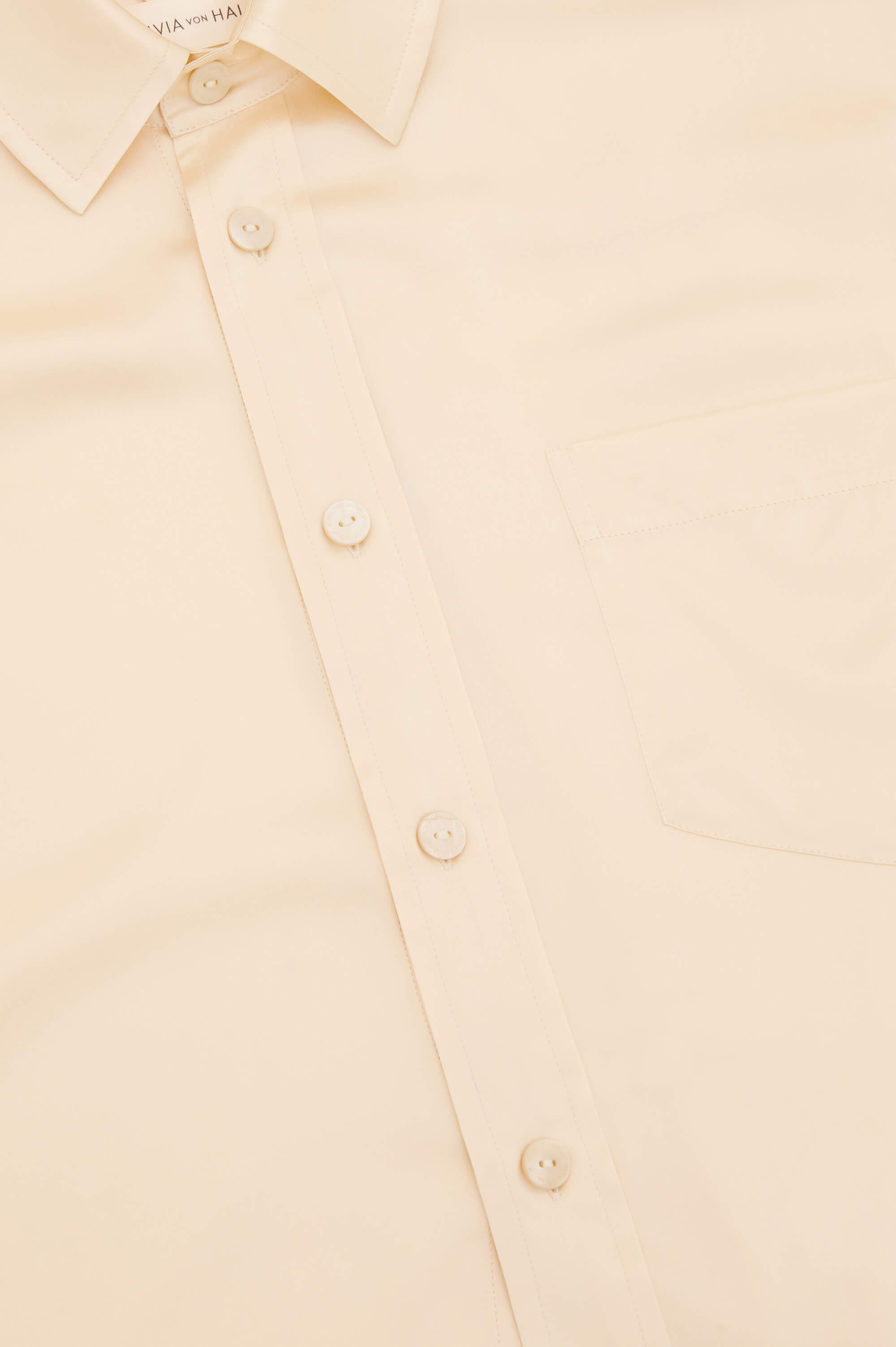 Lita Bone Cream Pajamas in Silk Satin