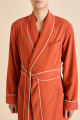 Mescal Rust Robe in Sandwashed Silk