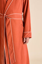Mescal Rust Robe in Sandwashed Silk