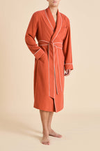 Mescal Rust Robe in Sandwashed Silk