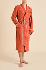 Mescal Rust Robe in Sandwashed Silk
