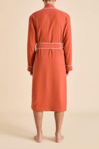 Mescal Rust Robe in Sandwashed Silk
