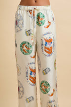 Tilda Córdoba Ivory Seafood Pajamas in Silk Twill