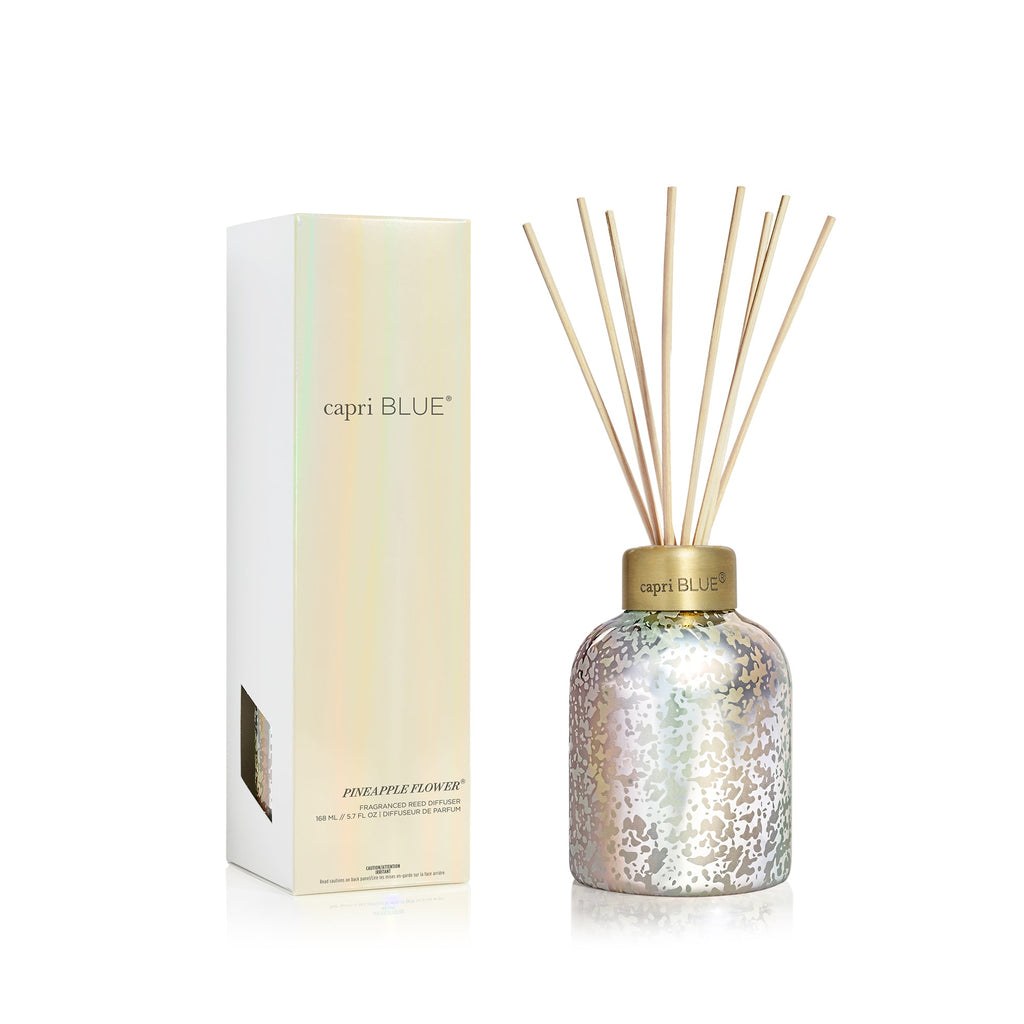 Pineapple Flower Mercury Iridescent Petite Reed Diffuser