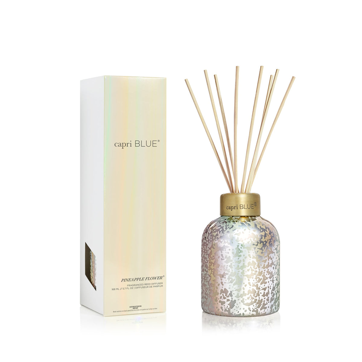 Pineapple Flower Mercury Iridescent Petite Reed Diffuser