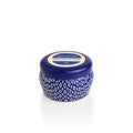Pineapple Flower Blue Mini Tin Candle