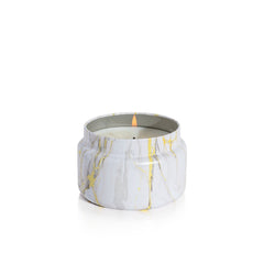 Pineapple Flower Modern Marble Printed Travel Tin Candle
