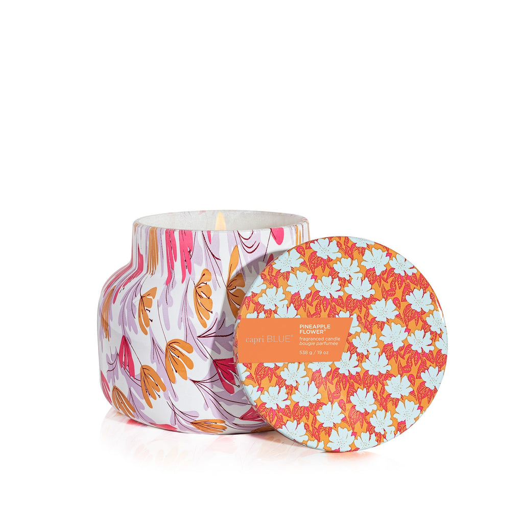 Pineapple Flower Pattern Play Signature Candle