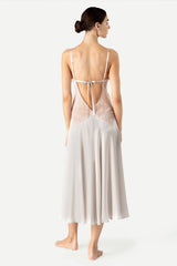 Precious Sunset Long Silk Gown