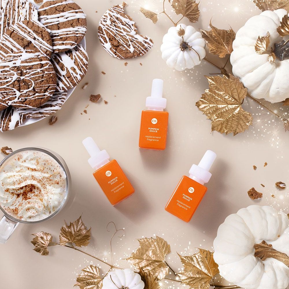 CB + PURA Diffuser Refill 2-Pack Bundle, Pumpkin Dulce