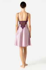 Raquel Feminine Lounge Bust Support Silk Slip