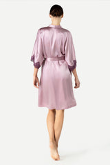 Raquel Feminine Lounge Midi Silk Kimono