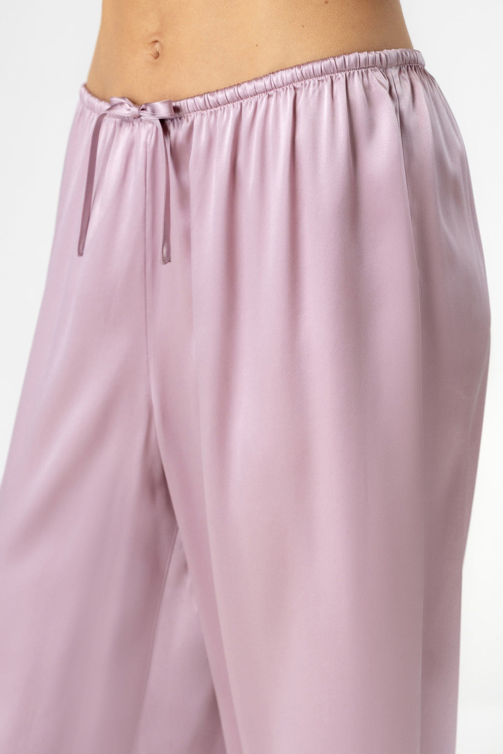 Raquel Feminine Lounge Wrapped Silk PJ Set