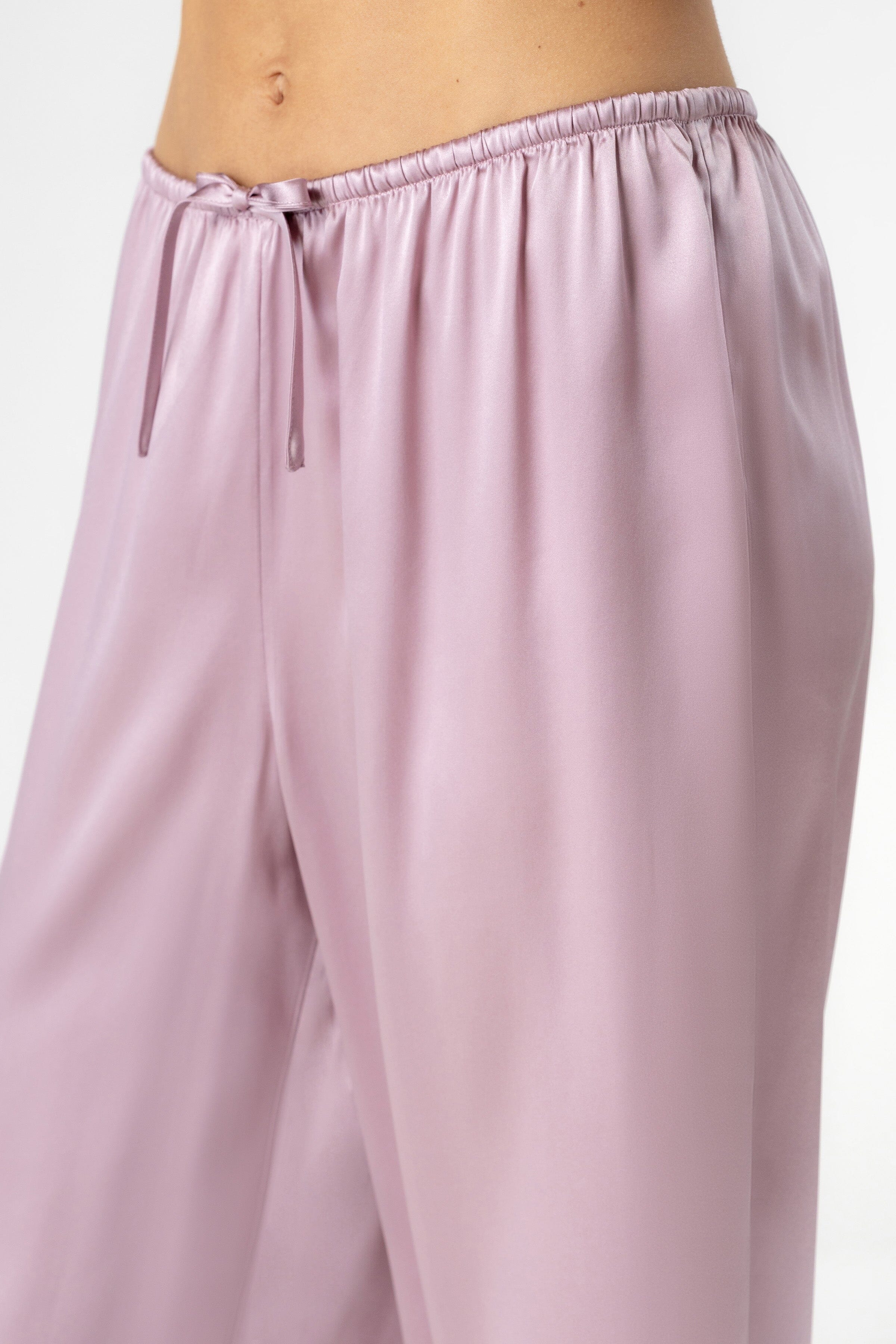 Raquel Feminine Lounge Wrapped Silk PJ Set