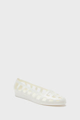 White Elli Ballerina Flats